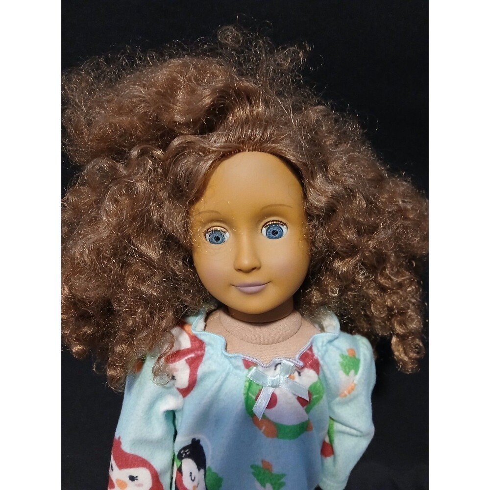 Our Generation Brown Curly Hair, Blue eye 18" Doll